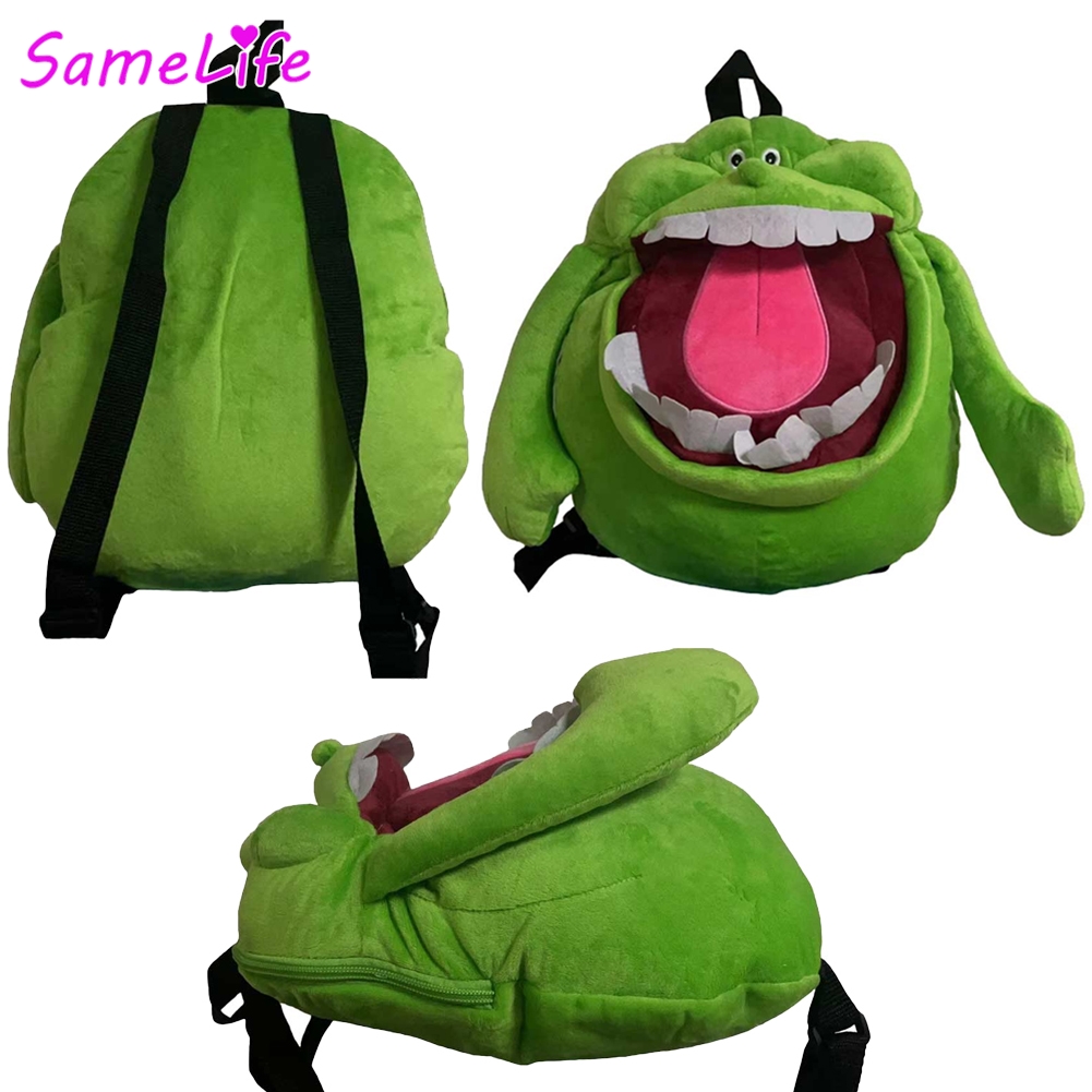 Men Accessories Bag - Green Ghost Slimer Rucksack Cosplay Fantasy