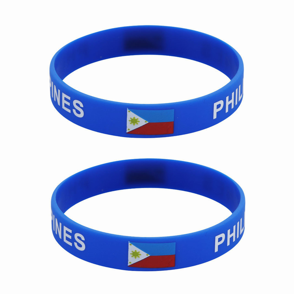 Men'S Accessories Philippines - 2 Stück Silikon-Armband mit Philippinen-Flagge, Sportspiel-Armband,