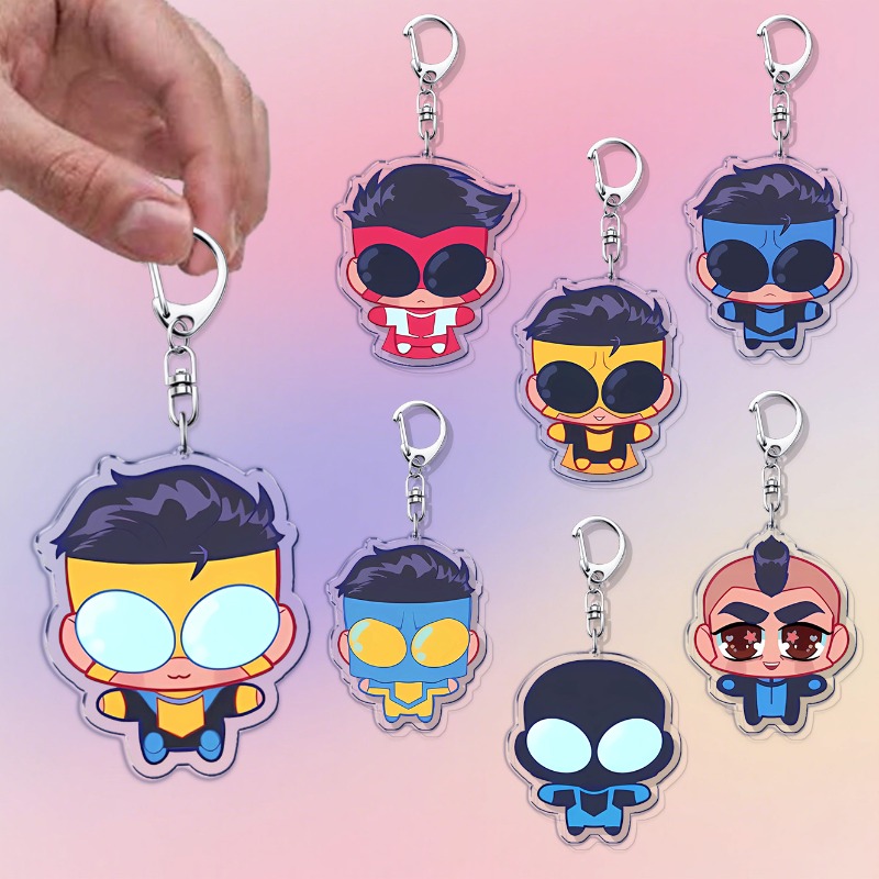 Men Accessories Bag - Heißer animierter Superhelden-Chibi-Schlüsselanhänger für Erwachsene, Llaveros-Zubehör,