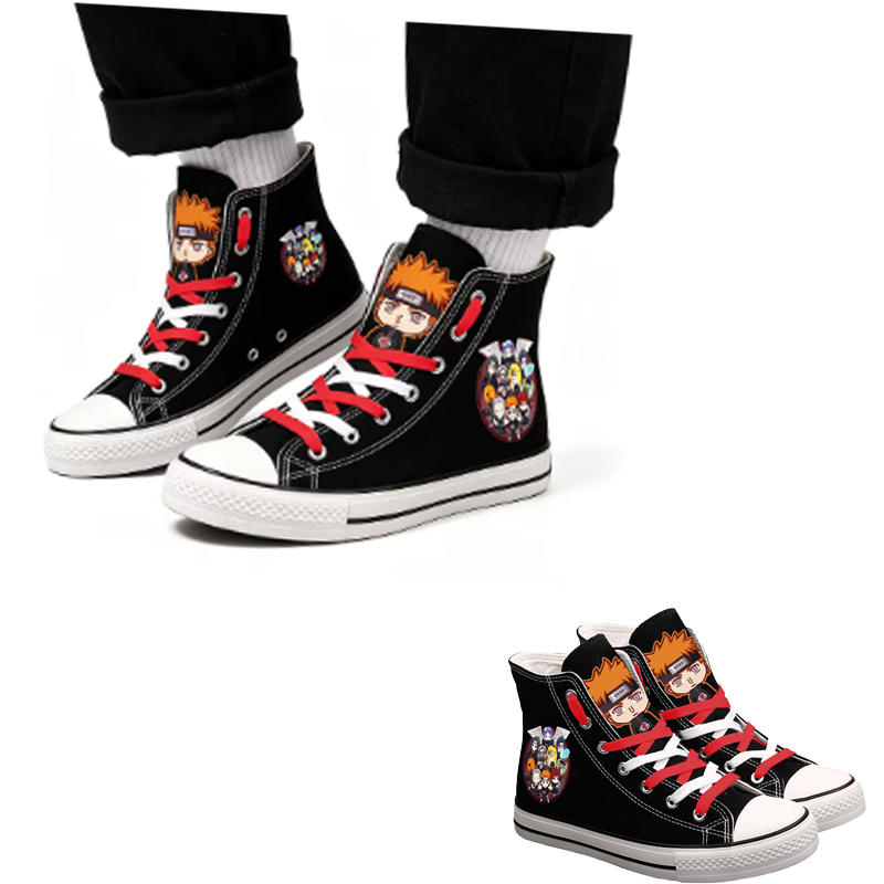 Men Accessories Ideas - Naruto Uzumaki High-Top-Leinenschuhe für Herren und