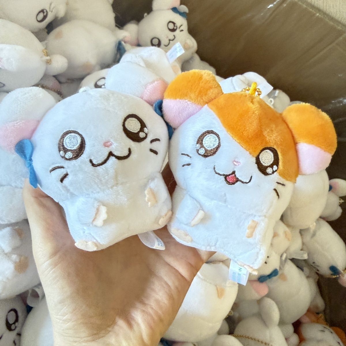 Men Keychain Accessories - Niedlicher Hamtaro Bijou Plüsch-Schlüsselanhänger als Taschenanhänger,