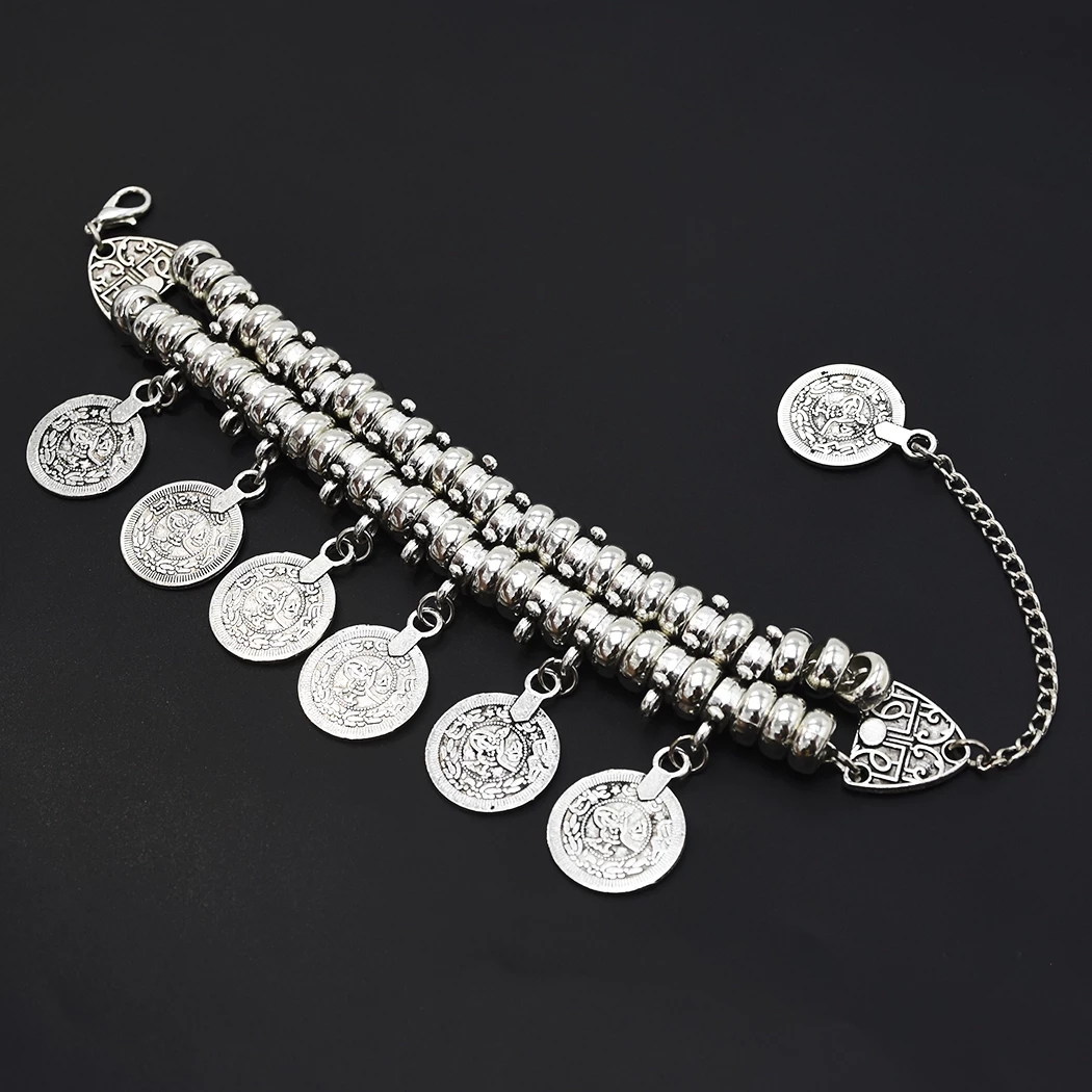 Men Accessories India - Vintage Münze Quaste Charm Armband für