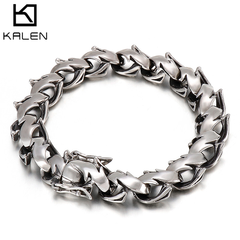 Men Accessories Bd - KALEN Poliertes klobiges Armband für Herren,
