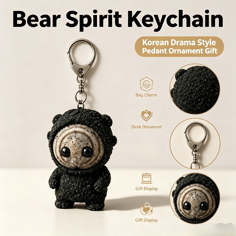 Men Keychain Accessories - Donggung Der Ostpalast Ttokgwi Harzfigur Schlüsselanhänger