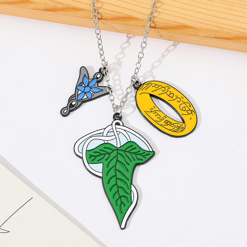 Men Accessories Pendant - Halskette „Herr der Ringe“ mit Elfenmotiv,