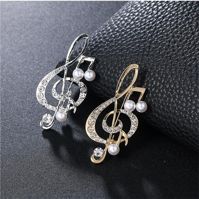 Men Accessories Ideas - 1Pc Elegante Musical Note Broschen Stilvolle
