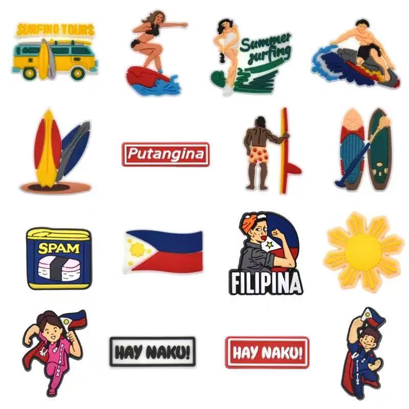 Men'S Accessories Philippines - 7-100 Stück Schuh-Charms der Philippinen-Serie für