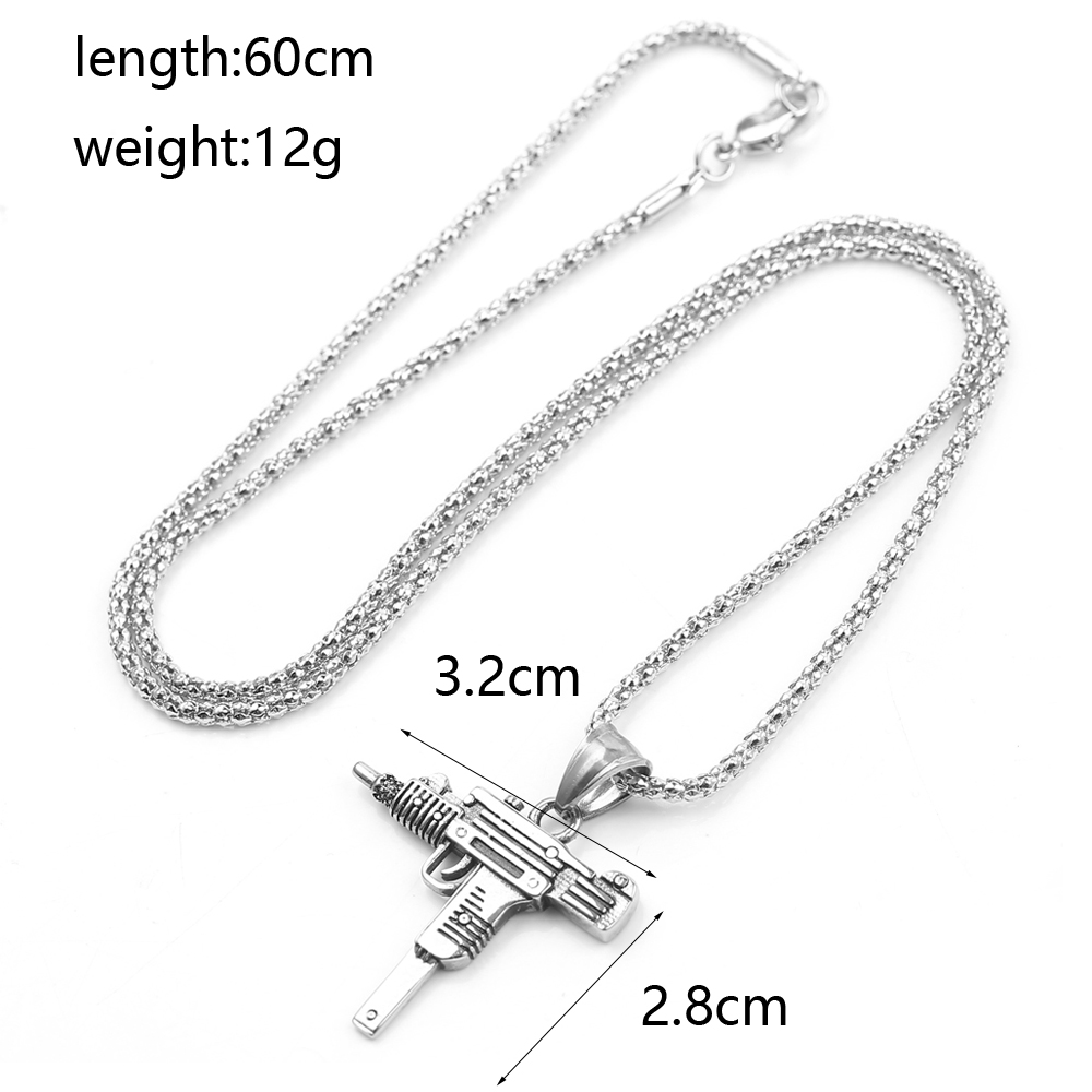Punk Uzi Pistolen-Maschinengew – Men Accessories Pendant Bewertung und Preis