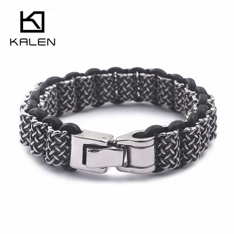 KALEN Vintage Schwarz Leder Li – Men Accessories Bd Bewertung und Preis