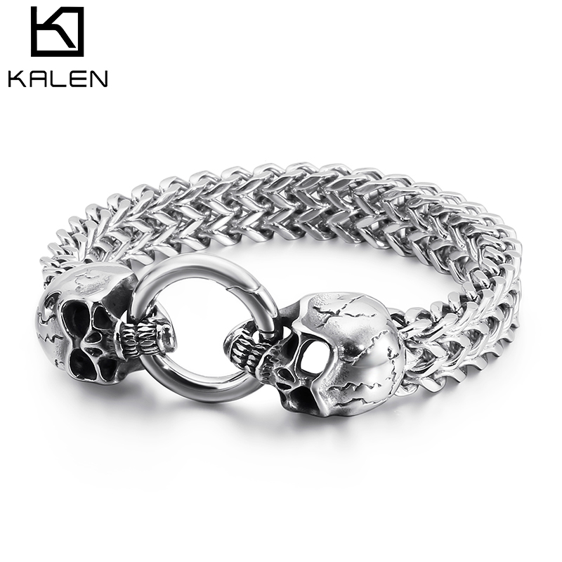 Kalen Punk Edelstahl Schädel C – Men Accessories Bd Bewertung und Preis