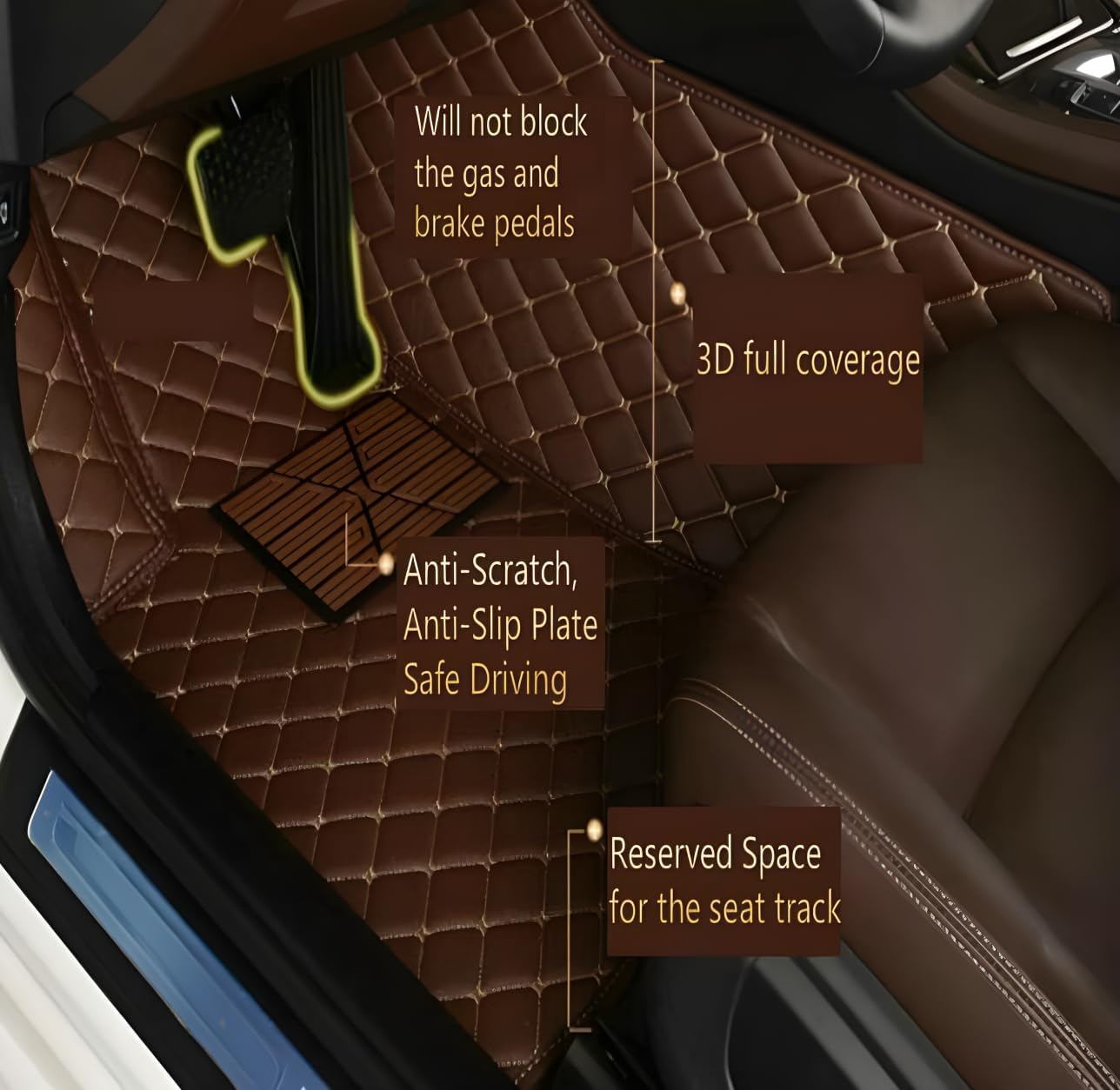 Maßgeschneiderte Auto-Fußmatte – Men Accessories Bd Bewertung und Preis