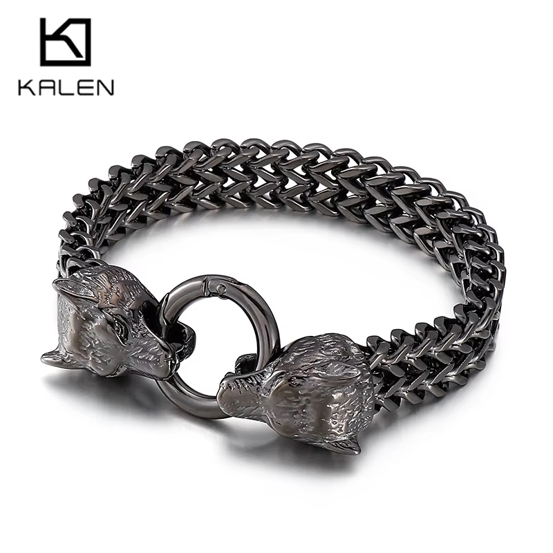 KALEN 19-23cm Rock Viking Wolf – Men Accessories Bd Bewertung und Preis
