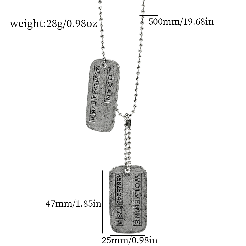 X-Men Wolverine Militärkarten- – Men Accessories Pendant Bewertung und Preis