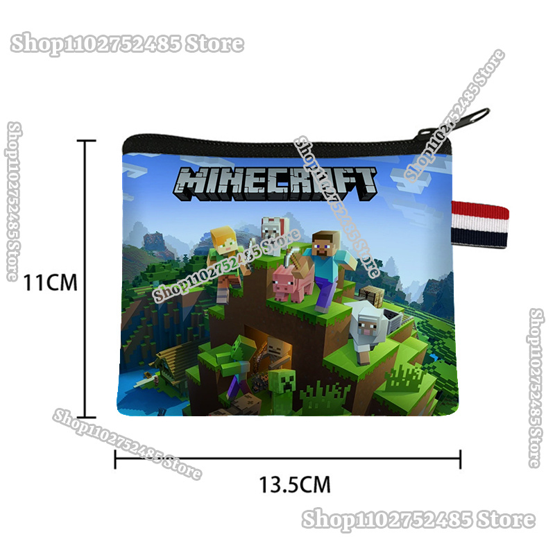 Pixels Block Coin Purse Miner  – Men Accessories Bag Bewertung und Preis