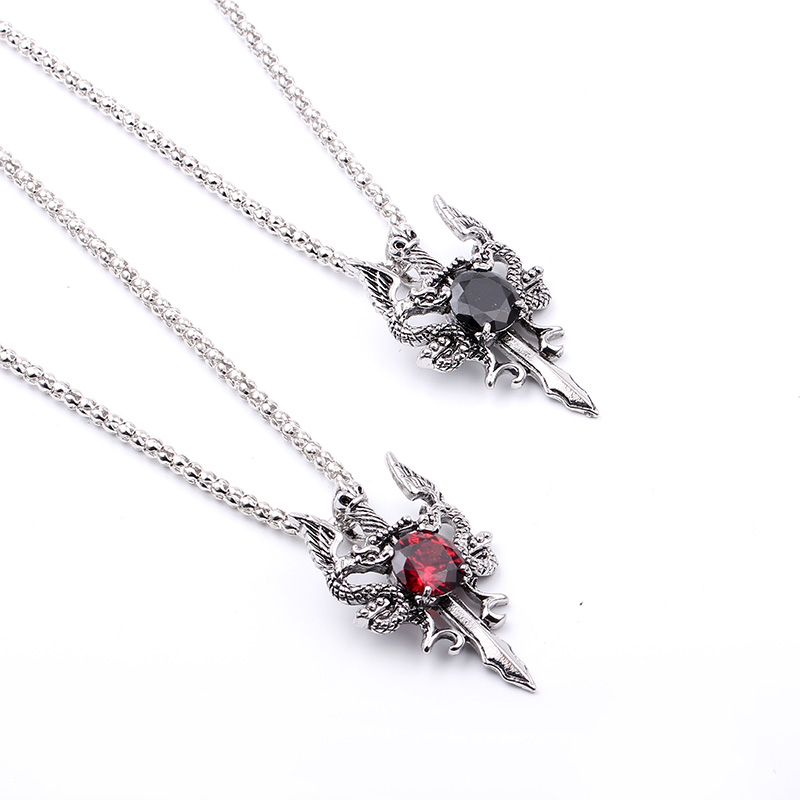 Doppeldrachen-Halskette mit sc – Men Accessories Pendant Bewertung und Preis