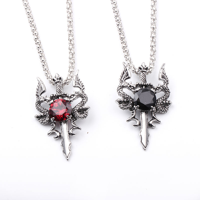 Doppeldrachen-Halskette mit sc – Men Accessories Pendant Bewertung und Preis