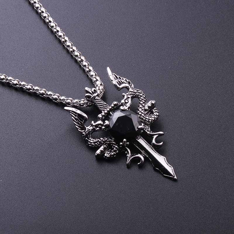 Doppeldrachen-Halskette mit sc – Men Accessories Pendant Bewertung und Preis