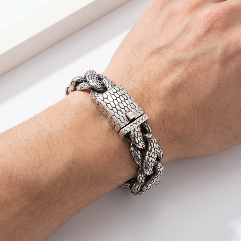 Kalen Schlangenhaut Cuban Link – Men Accessories Bd Bewertung und Preis